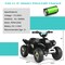 6V Kids Electric 4 Wheels Ride-On Toy with Wear-Resistant Wheels for Indoor Outdoor Use
